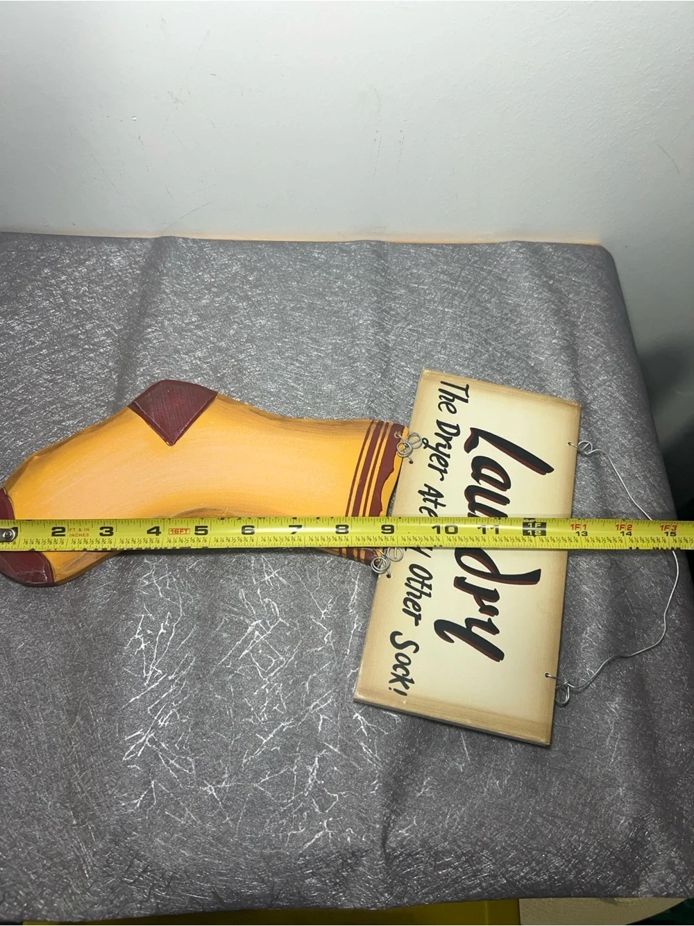 Laundry Room Decor- The Dryer ate my other sock Wooden Wall Sign 13x8”